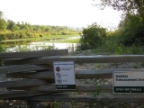 The first of many NO FUN signs.