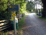 The trail begins proper. I have also never seen a bear at the lake.