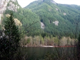 Looking east across Buntzen Lake.