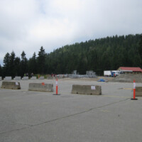 The ski lodge parking lot. 100% snow-free in July!