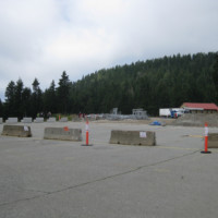 The ski lodge parking lot. 100% snow-free in July!