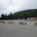 The ski lodge parking lot. 100% snow-free in July!