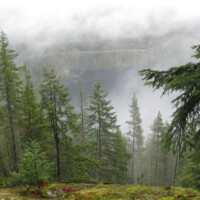 Looking down and across from the viewpoint