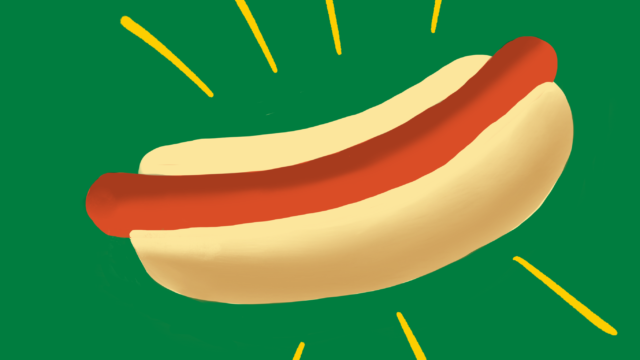 Favorite childhood food (hot dog)