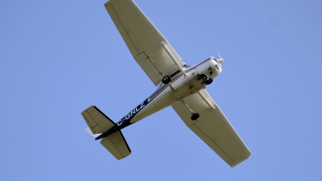 One of many airplanes taking off from Boundary Bay Airport One of many airplanes taking off from Boundary Bay Airport