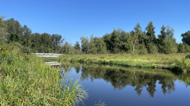 Still Creek, with bridge. Still Creek, with bridge.