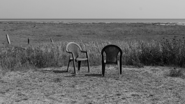 Chairs, but black and white. Does less colour make them less comfortable? Chairs, but black and white. Does less colour make them less comfortable?