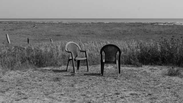 Chairs, but black and white. Does less colour make them less comfortable? Chairs, but black and white. Does less colour make them less comfortable?