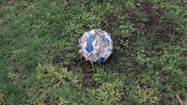 Very sad soccer ball Very sad soccer ball