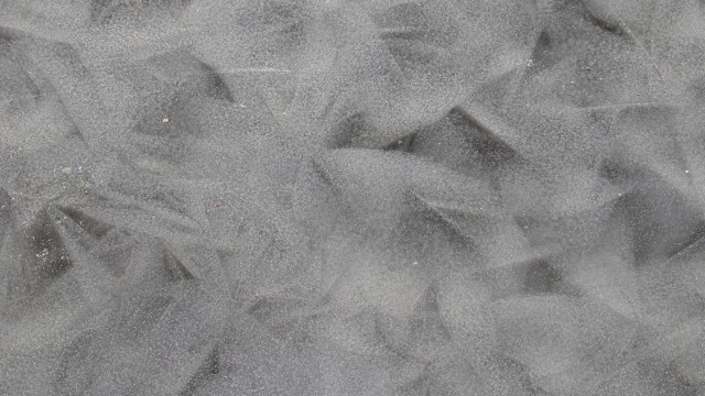 Frozen pond, looking straight down