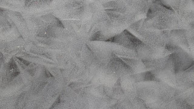 Frozen pond, looking straight down