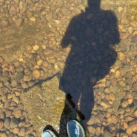 Me and my shadow on the river