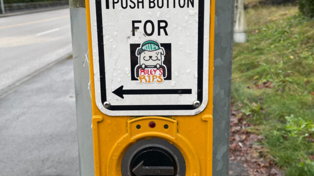 I pressed the button, but the walk signal just changed