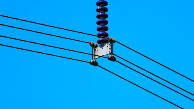 Artsy interpretation of high voltage wires.